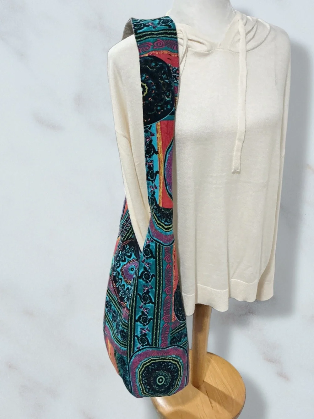 COTON POSE Bohemian Sling Hippie Hobo Shoulder Crossbody Bag